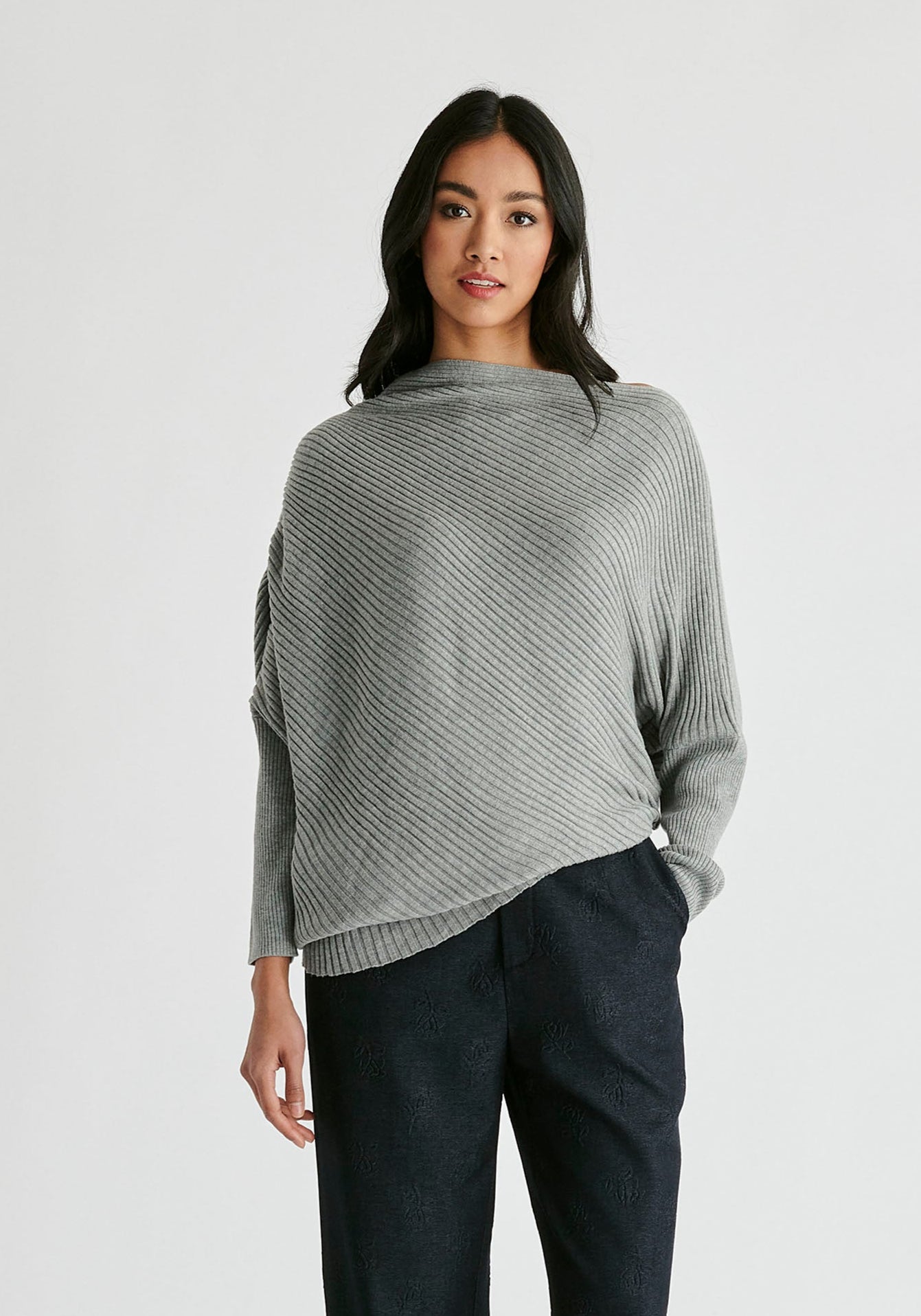 Draped Knitted Jumper