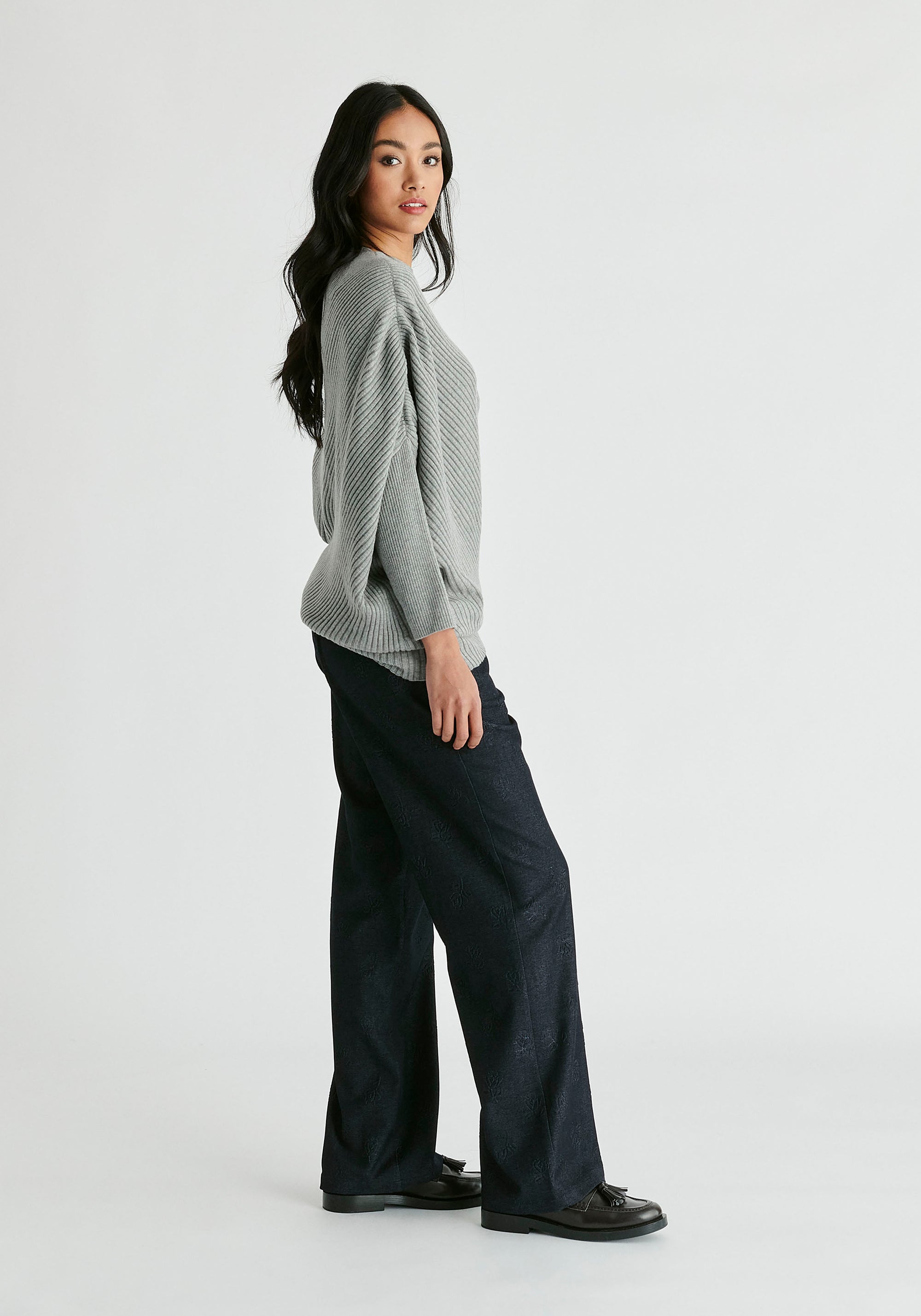 Draped Knitted Jumper