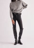 Paisie Button Neck Jumper in Light Grey