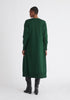 Paisie Knitted Wrap Dress in Green Back
