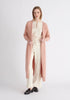 Paisie Knitted Wrap Dress in Pink