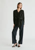 Wrap Side Tie Knit Jumper in Black