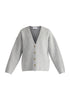 Two-Tone Cardigan in Grey Cut Out
