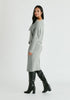 Draped Knitted Dress in Grey Side