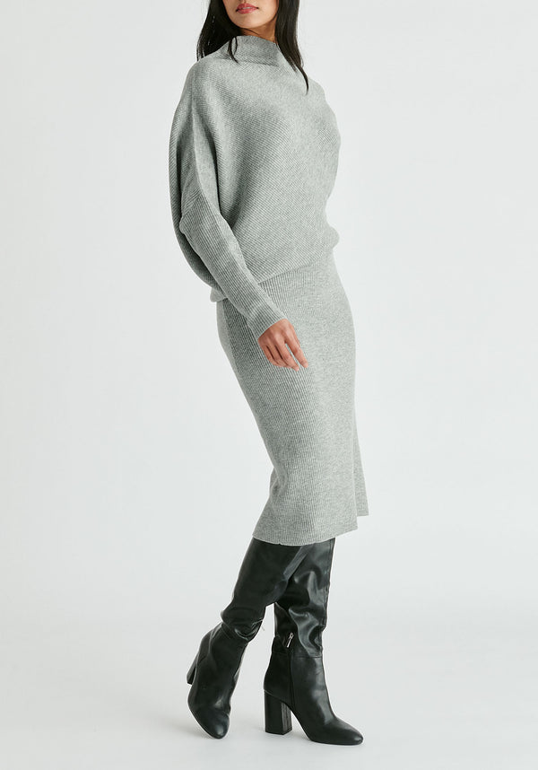 Draped Knitted Dress