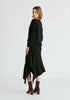 Draped Knitted Skirt in Black Back