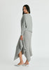 Draped Knitted Skirt in Grey Side
