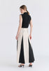 Draped Collar Knit Waistcoat in Black Back