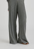 Ribbed Trousers with Wide Waistband