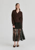 Fuzzy Knit Wrap Jumper