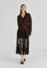 Fuzzy Knit Wrap Jumper
