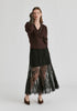 Fuzzy Knit Wrap Jumper