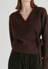 Fuzzy Knit Wrap Jumper