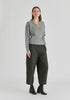 Fuzzy Knit Wrap Jumper