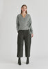 Fuzzy Knit Wrap Jumper