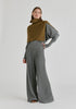 Rib-Knit Neck Warmer in Olive Green Front