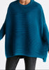 Paisie Ribbed Oversized Knit Jumper in Ocean Blue