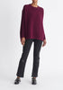 Paisie Ribbed Oversized Knit Jumper in Purple