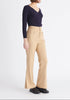 Paisie Long Sleeve Knit Wrap Top in Navy