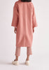 Paisie Belted Wool Blend Coat in Pink Back