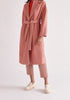 Paisie Belted Wool Blend Coat in Pink