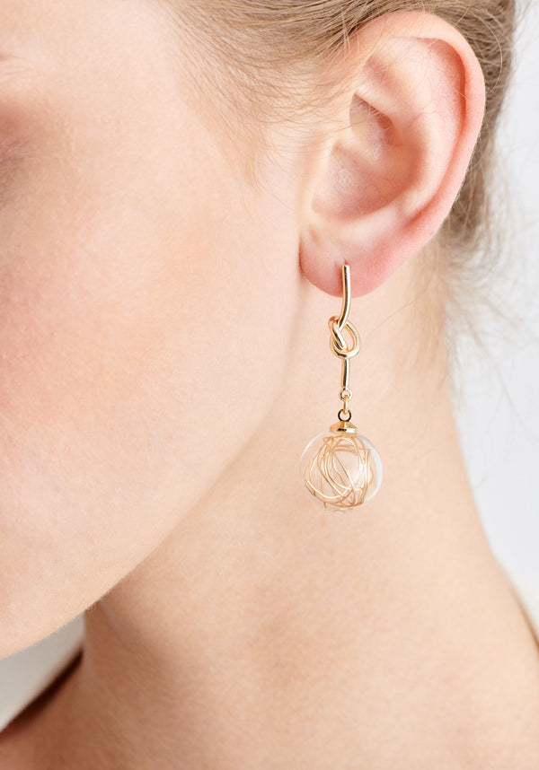 Knot Sphere Earrings