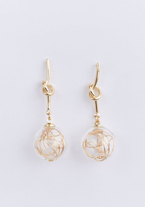 Knot Sphere Earrings