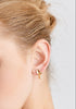 Paisie Leaf Sphere Earrings