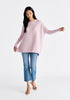 Paisie Ribbed Oversized Knit Jumper in Light Purple