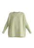 Paisie Ribbed Jumper in Matcha Green Cut Out