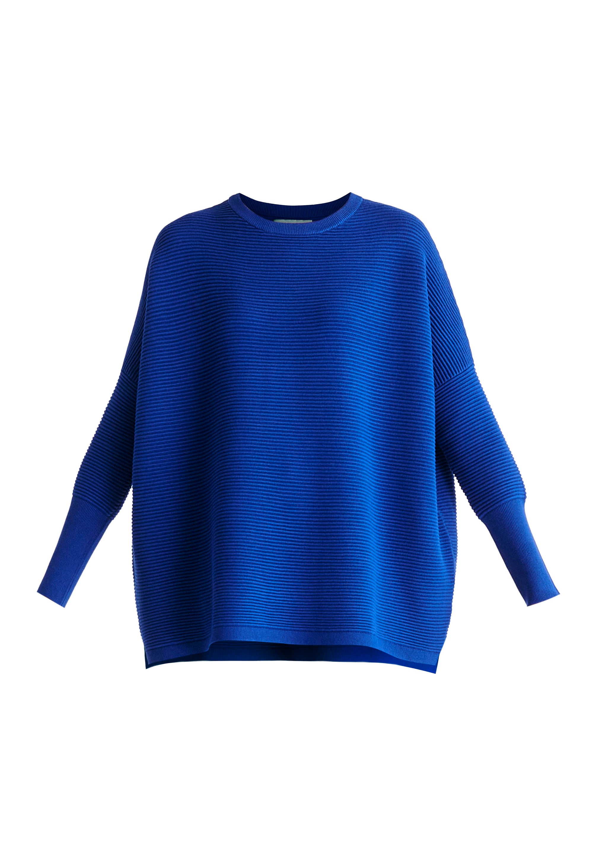 Paisie Ribbed Jumper in Royal Blue Cutout