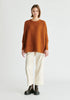 Paisie Ribbed Jumper in Brown