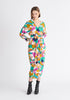Paisie Multicolour Geometrical Print Midi Dress