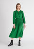 Paisie Ruched Waist Jumpsuit in Green