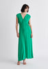 Paisie Tie-Back Jersey Dress in Green