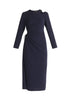Paisie Sparkly Cut Out Dress in Navy Cut Out