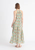 Paisie Floral Halterneck Maxi Dress Back