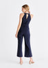 Waist Tie Jumpsuit in Navy Back