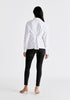Twist Detail Shirt in White Back
