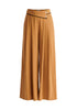 Asymmetric Waistband Trousers in Brown and Black