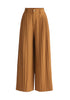 Pleated Wide Leg Trousers Cut Out