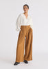 Pleated Wide Leg Trousers Front