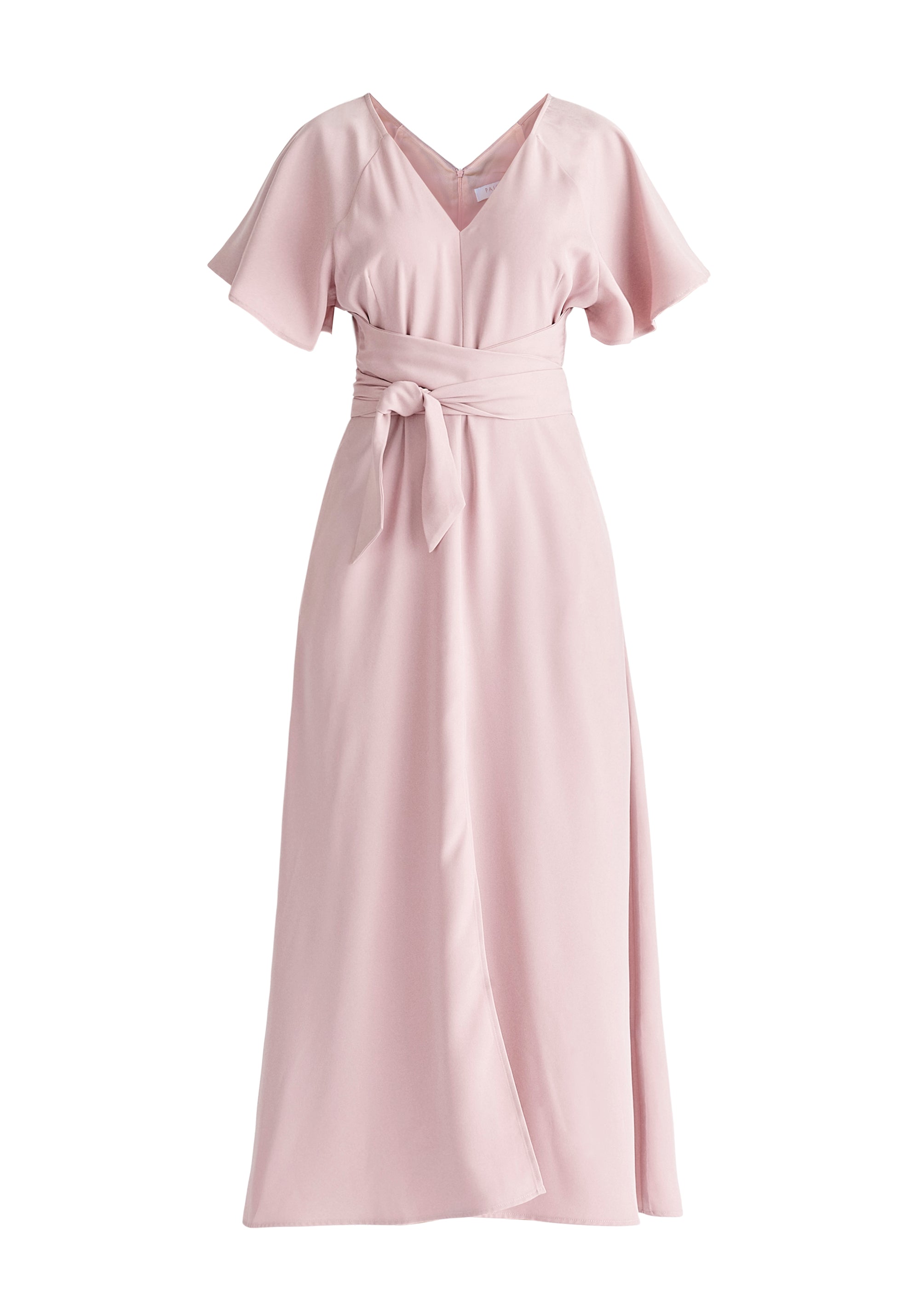 Maxi Waist Tie Dress in Lilac Cut Out