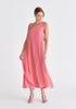 One Shoulder Flowy Dress in Pink