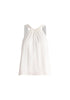 Belted Halterneck Blouse in White Cut Out