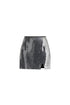 Sequin Mini Skirt with Slit in Black Cut Out