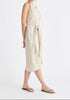 Linen Blend Waist Tie Dress
