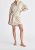 Linen Blend Shirt Dress in Oatmeal