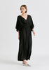 Sparkled Wide Leg Jumpsuit with Belt in Black Side