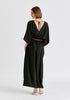 Sparkled Wide Leg Jumpsuit with Belt in Black Back